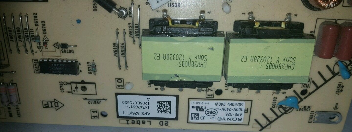 Sony KDL-55HX850 Netzteilplatine 1-886-218-11 1-474-385-11 APS-326 (CH)